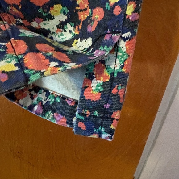 Anthropologie Maeve Gardenia Ultra High-Rise floral Slim Straight Jeans 29 - Picture 8 of 14